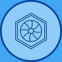 Unique Hexagonal Diaphram Vector Icon