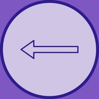 Unique Left Arrow Vector Icon