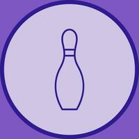 Unique Bowling Pin Vector Icon