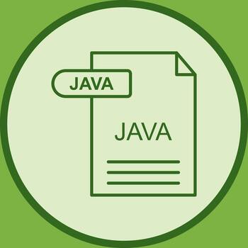 icono de vector de java