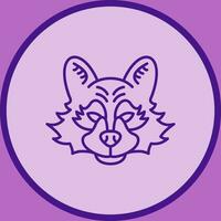 Raccoon Vector Icon