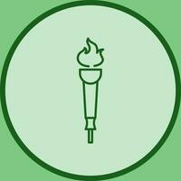 Museum Torch Vector Icon