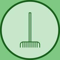 Fork picking Leaves Vector Icon