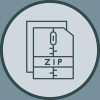 Zip File Vector Icon