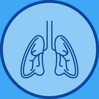 icono de vector de pulmones