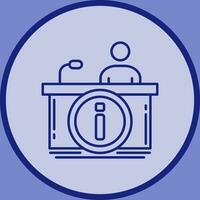 Information Desk Vector Icon