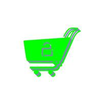 Unique Unlock Cart Vector Icon