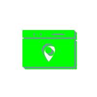 Unique Location Web Advertising Vector Icon