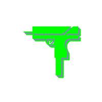 Unique Gun Vector Icon