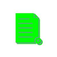 Unique Add File Vector Icon