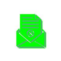 Rejection Of A Letter Vector Icon
