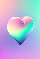 Y2K nostalgia heart colorful playful gradient wallpaper photo