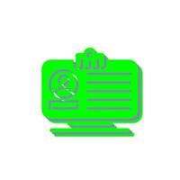 Id Card Vector Icon