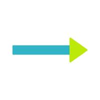 Unique Right Arrow Vector Icon