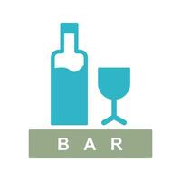 Unique Bar Sign Vector Icon