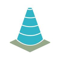 Unique Cone Vector Icon