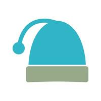 icono de vector de gorro de navidad