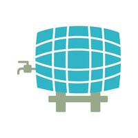 Barrel with Tap Vector Icon