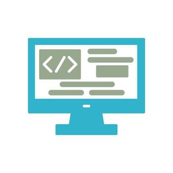 icono de vector de codificación