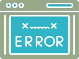 icono de vector de código de error