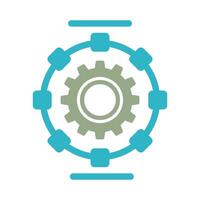 Automated Process Vector Icon