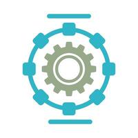 Automated Process Vector Icon