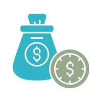 Time Is Money Vector Icon