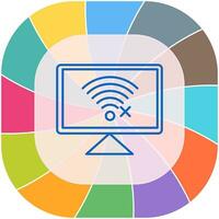 Disconnected Network Vector Icon