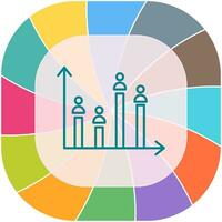 Candidate Graph Vector Icon