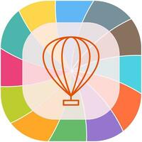 Hot Air Balloon Vector Icon