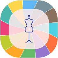 Dress Holder Vector Icon