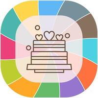 Wedding Cake Vector Icon