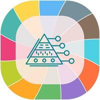 Pyramid Graph Vector Icon