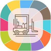 Forklift Vector Icon