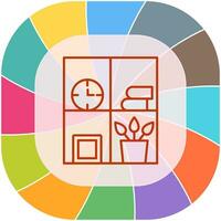 Bookshelf Vector Icon