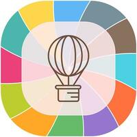 Hot Air Balloon Vector Icon