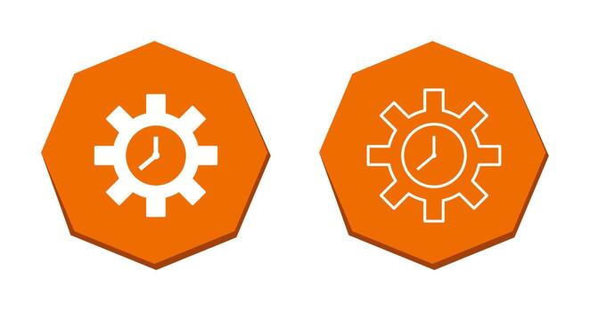 Unique Time Optimization Vector Icon