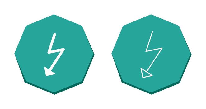 Unique Flash Vector Icon