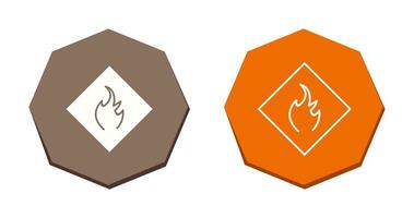Danger of Flame Vector Icon
