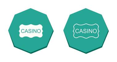 Casino Sign Vector Icon