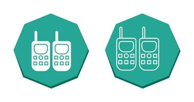 icono de vector de walkie-talkie