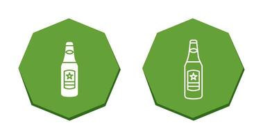 icono de vector de botella de cerveza