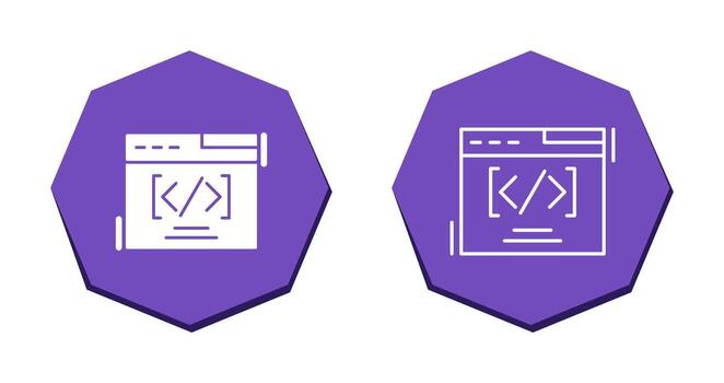 Web Coding Vector Icon