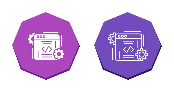 icono de vector de codificación