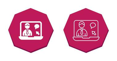 Online Interview Vector Icon