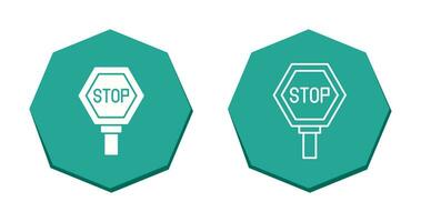 icono de vector de señal de stop