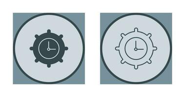 Time Settings Vector Icon