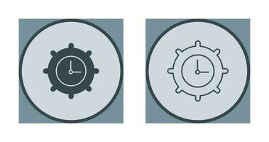 Time Settings Vector Icon