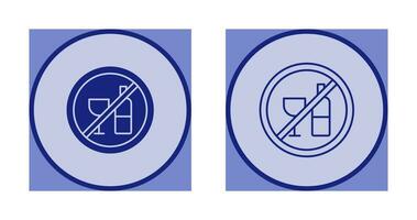 No Drinking Vector Icon