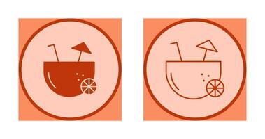 Coconut Drink Vector Icon